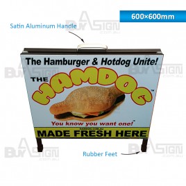 600x600mm Metal A Boards with Printed Graphics